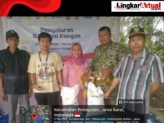 Bantuan Pangan Beras 20kg dan Minyak 4 Liter Diterima Warga Desa Sumber Reja dengan Senang Hati