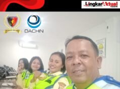 Sinergitas Anggota Security PT. Persada Garda Nusa (PGN) dengan Perusahaan Dachin, Terapkan Kinerja Baik dan Penuh Semangat