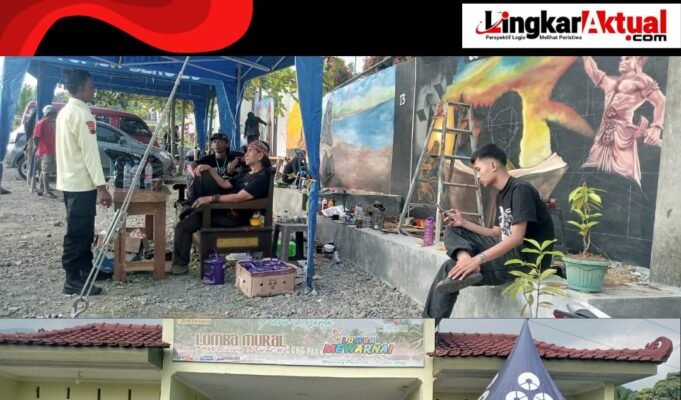 Walicung Mural 2 “Peradaban Kuno Nusantara” Lomba Mural & Mewarnai Ramaikan Malam Walicung Park