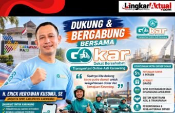 Anggota DPRD Karawang H. Erick Heryawan Apresiasi GOKAR, Aplikasi Lokal yang Berpihak Pada Driver