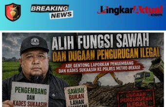 Diduga Alih Fungsi Lahan Pertanian, DPD IWO Indonesia Laporkan Pengembang dan Kades Sukaasih ke Polres Metro Bekasi