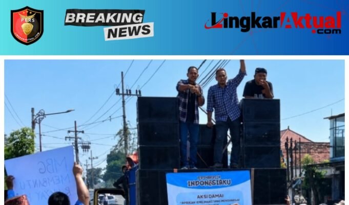 Ratusan Massa GPI Kawal Program Makan Bergizi Gratis, Desak Pemkab Blitar Perketat Pengawasan