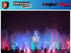 Kemeriahan Air Mancur Menari Sri Baduga “Semarakkan Hari Jadi Purwakarta 2026, Ribuan Mata Pengunjung Terpukau”