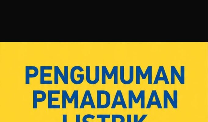 Pemadaman Listrik Cileungsi Senin 22 Juni 2026