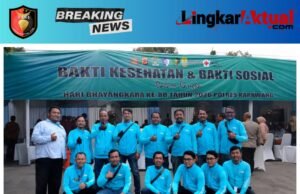 GOKAR Ambil Bagian dalam Bakti Kesehatan dan Sosial Hari Bhayangkara ke-80, Wujud Komitmen Melayani dan Peduli Masyarakat Karawang