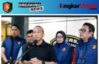 Konferensi pers Polda Jabar Penangkapan Taufik Hidayat Terkait Kasus Penyekapan Dan Penganiayaan Berat Terhadap Kekasihnya YTR