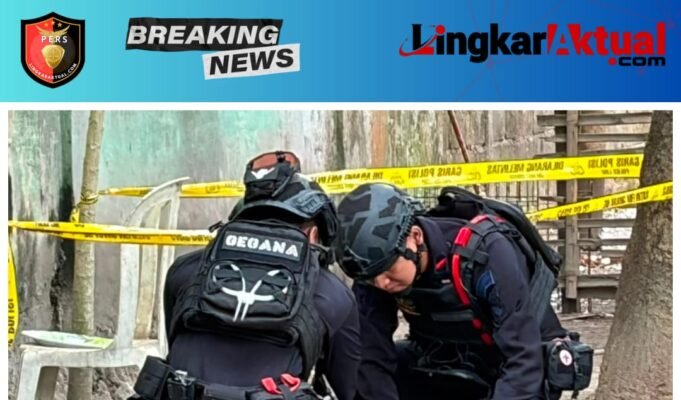 Bersihkan Rumah Mendiang Ayah, Warga Sutojayan Temukan Diduga Granat Nanas, Tim Gegana Lakukan Disposal