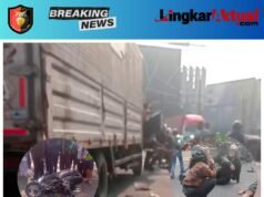 Peristiwa Nahas di Perempatan Lampu Merah Depan Kampus Unisma Bekasi, Diduga Mobil Box Alami Rem Blong