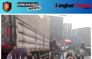 Peristiwa Nahas di Perempatan Lampu Merah Depan Kampus Unisma Bekasi, Diduga Mobil Box Alami Rem Blong