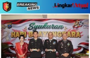 Tradisi Tumpeng Satukan Generasi Bhayangkara Jajaran Polres Karo di Hari Jadi Polri ke-80