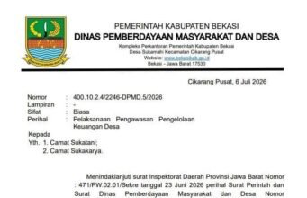 Pengelolaan Keuangan Desa Sukakasih dan Sukajadi Masuk Agenda Audit Inspektorat Provinsi Jawa Barat