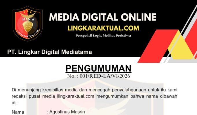 PENGUMUMAN RESMI, MEDIA LINGKARAKTUAL.COM