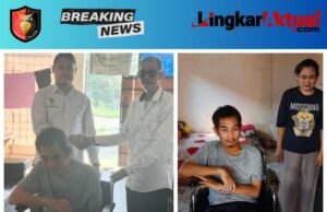 BAZNAS Kabupaten Bekasi Serahkan Kursi Roda kepada Warga Karangbahagia, Ringankan Beban Keluarga