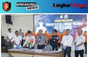 𝗣olres Karo Tangkap 9 Tersangka Kasus Penganiayaan di kawasan gunung Sibayak, satu remaja tewas mengenaskan & 6 lainnya babak belur