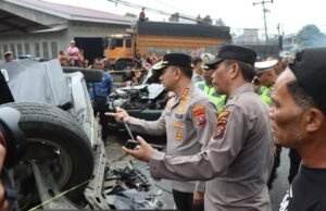 Tabrakan Beruntun di Sibolangit, Polisi Bergerak Cepat Evakuasi Korban dan Pulihkan Arus Lalu Lintas
