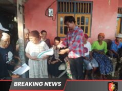 Jum’at Berkah, Cakades Sumber Urip “Iyung” Santuni Warga Lansia dengan Sembako Beras, Penuh Haru dan Bahagia