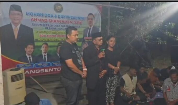 Cakades Ahmad Surachman, S.Pd Gelar Deklarasi Bersama Tim Kemenangan dan Srikandi AMANAH, Tegaskan Komitmen Pilkades Damai dan Bermartabat