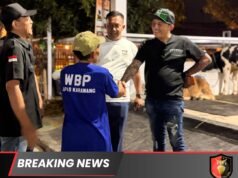 Kepala Desa Hoho dan Ketua Squad Nusantara Jalu Seno Aji Apresiasi Pengembangan Peternakan Di Laskar Farm Lapas Karawang