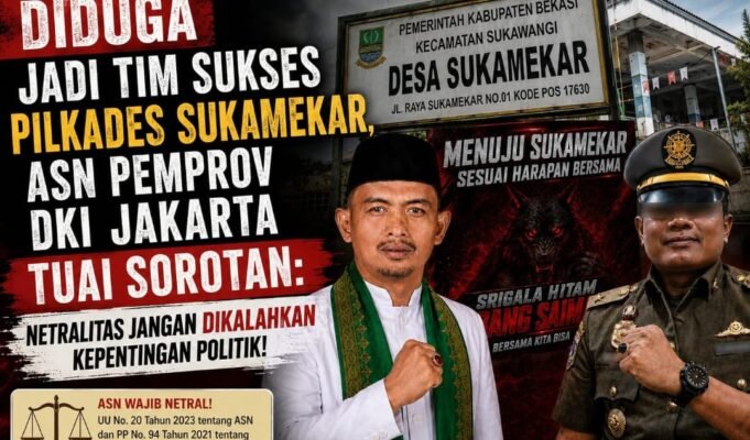 diduga Jadi Tim Sukses Pilkades Sukamekar, ASN Pemprov DKI Jakarta Tuai Sorotan: Netralitas Jangan Dikalahkan Kepentingan Politik