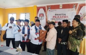 Panitia Pilkades Kedung Jaya Kec. Babelan Resmi Terima Berkas pendaftaran Cakades Pasangan Johari-Rohiman, Dikawal Massa Pendukung dari 3 Dusun