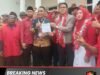 Ribuan Warga Antar Sumardi Daftar Pilkades Karangmukti, Lautan Merah Iringi Langkah Petahana