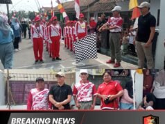 Ratusan Warga Desa Kretek Padati Jalanan, Semarakkan HUT RI ke-81 Lewat Gerak Jalan Pelajar dan Umum