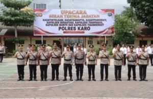 Rotasi Strategis di Polres Karo, Kapolres : Jabatan Adalah Amanah dan Pengabdian