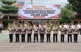 Rotasi Strategis di Polres Karo, Kapolres : Jabatan Adalah Amanah dan Pengabdian