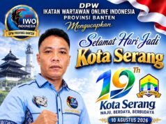 HUT KE-19 KOTA SERANG: DPW IWO INDONESIA BANTEN DORONG SEMANGAT KOTA YANG MAJU, BERDAYA, DAN BERMARTABAT