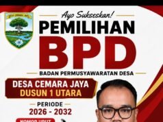Michael Lendo Maju Calon BPD Desa Cemara Jaya, Bawa Semangat Amanah dan Transparansi