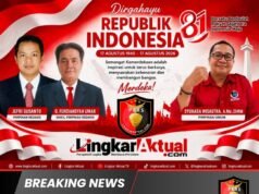 HUT RI ke-81, LingkarAktual.com Ajak Masyarakat Kibarkan Bendera Merah Putih