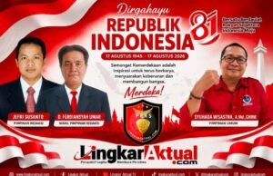HUT RI ke-81, LingkarAktual.com Ajak Masyarakat Kibarkan Bendera Merah Putih
