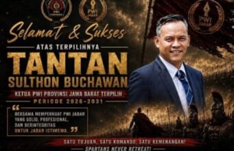 Tantan Sulthon Bukhawan Raih 444 Suara, Resmi Pimpin PWI Jawa Barat Periode 2026–2031