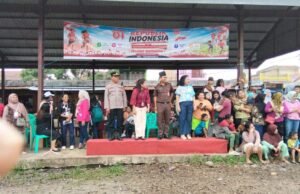 Polsek Tigabinanga Amankan Pawai Drumb Band Sambut HUT RI ke-81