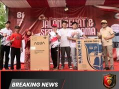 Semangat Gotong Royong Warnai Jalan Sehat HUT RI ke – 81 di Dusun Cirumyang Brebes
