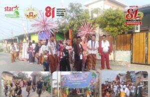Warga Perum Star Perdana Residence Sukatani Rayakan HUT RI Ke-81 dengan Semangat Carnaval dan Prestasi