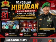 Panggung Hiburan HUT RI ke-81 Semarakkan Malam Syukuran di Mako Pusenif Bandung