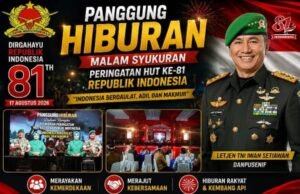 Panggung Hiburan HUT RI ke-81 Semarakkan Malam Syukuran di Mako Pusenif Bandung