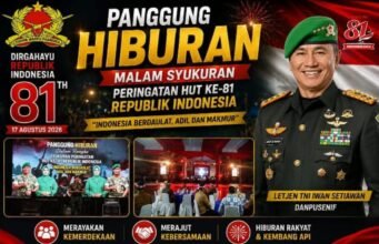 Panggung Hiburan HUT RI ke-81 Semarakkan Malam Syukuran di Mako Pusenif Bandung