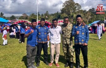 Semangat Persatuan: Pelajar dan Warga Dusun Olas Huamual Meriahkan HUT ke-81 RI