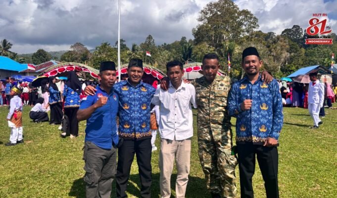 Semangat Persatuan: Pelajar dan Warga Dusun Olas Huamual Meriahkan HUT ke-81 RI