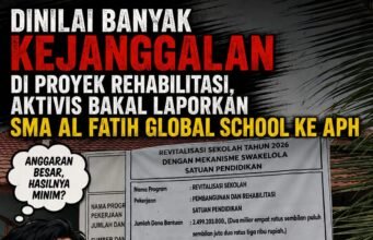 Dinilai Banyak Kejanggalan di Proyek Rehabilitasi, Aktivis Bakal Laporkan SMA Al Fatih Global School ke APH