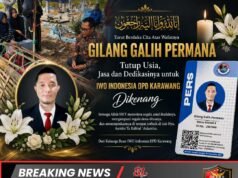 Gilang Galih Permana Tutup Usia, Jasa dan Dedikasinya untuk IWO Indonesia DPD Karawang Dikenang