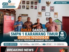 GOKAR Gandeng SMPN 1 Karawang Timur Dukung Pendidikan melalui Program Sahabat Pelajar