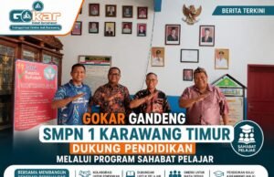 GOKAR Gandeng SMPN 1 Karawang Timur Dukung Pendidikan melalui Program Sahabat Pelajar