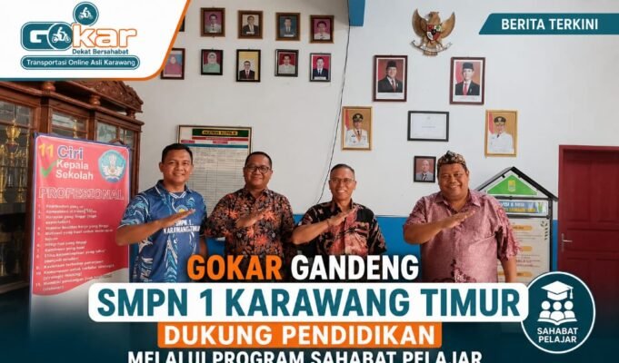 GOKAR Gandeng SMPN 1 Karawang Timur Dukung Pendidikan melalui Program Sahabat Pelajar