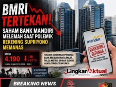 BMRI TERTEKAN! Saham Bank Mandiri Melemah Saat Polemik Rekening Supriyono Memanas
