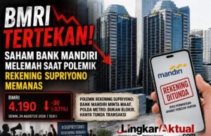 BMRI TERTEKAN! Saham Bank Mandiri Melemah Saat Polemik Rekening Supriyono Memanas