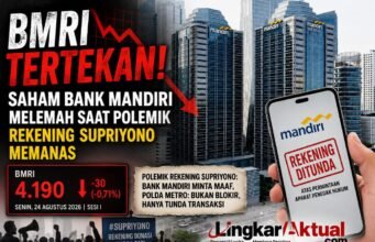 BMRI TERTEKAN! Saham Bank Mandiri Melemah Saat Polemik Rekening Supriyono Memanas