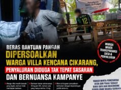 Beras Bantuan Pangan Dipersoalkan Warga Villa Kencana Cikarang, Penyaluran Diduga Tak Tepat Sasaran dan Bernuansa Kampanye